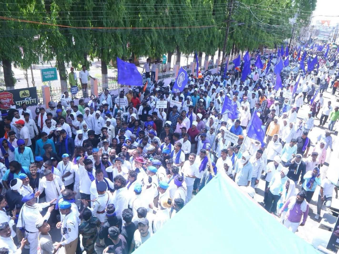 परभणी येथे मा. आनंदराज आंबेडकर साहेब यांच्या नेतृत्वात आरक्षण उपवर्गीकरण विरोधात धडक